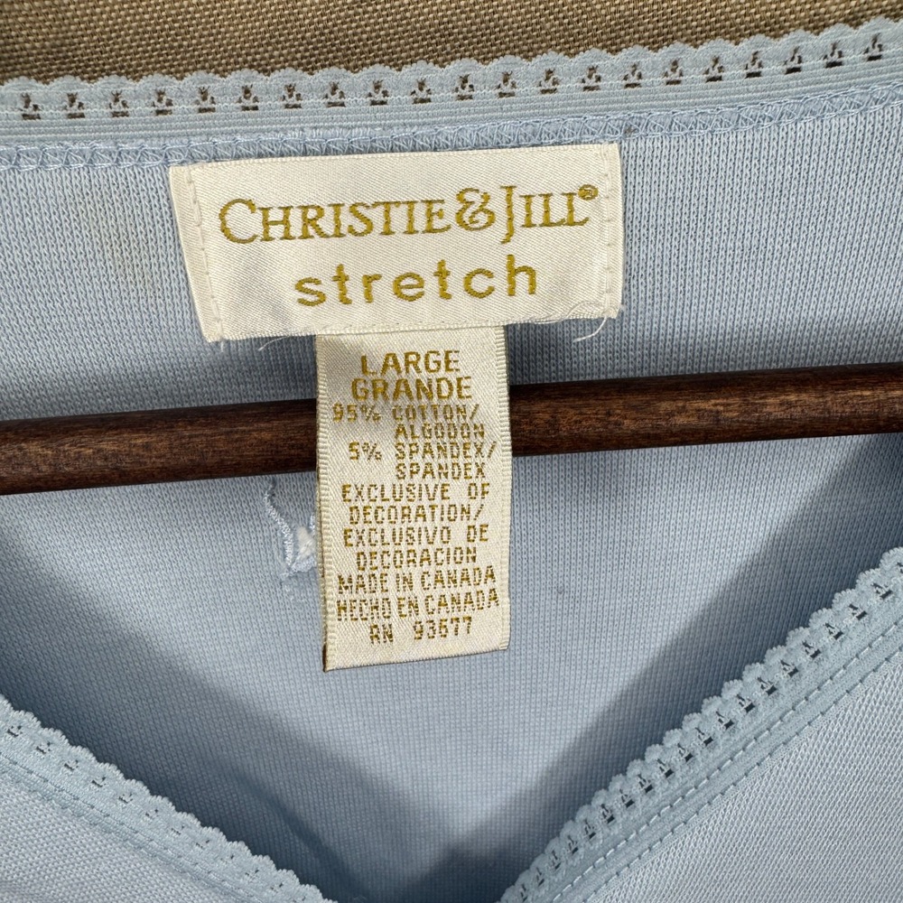 Charming Light Blue Embroidered Button-Front Cardigan - Picture 3 of 6